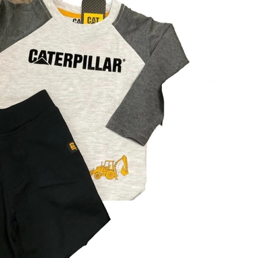 CAT Caterpillar Boy’s Joggers Shirt 2 piece Set Size 3T NWT - Picture 5 of 10